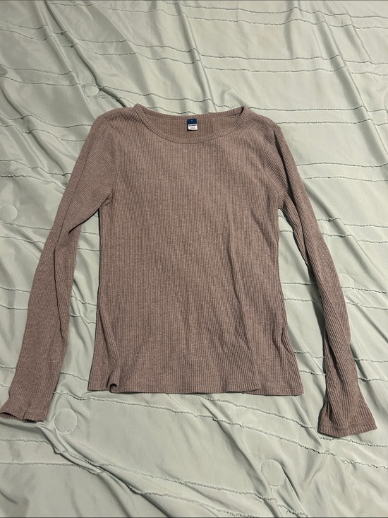 Old Navy Tops - Women’s Long-Sleeve Ribbed Top - Taupe